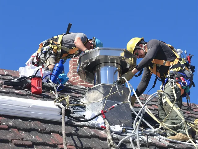 Protective chimney cap installed by Swampscott Chimney Sweep in Swampscott, MA
