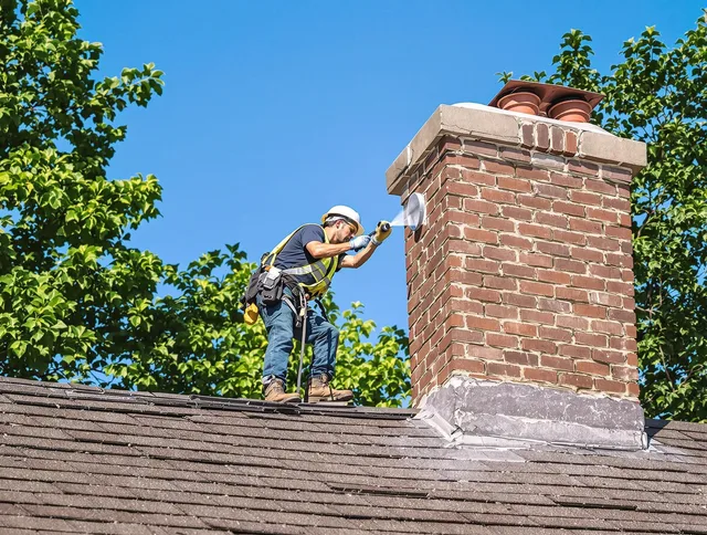 Swampscott Chimney Sweep performing an inspection with advanced tools in Swampscott, MA