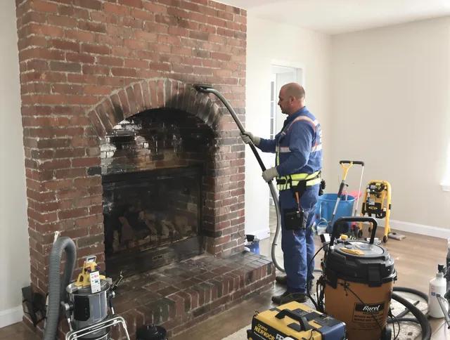 Swampscott Chimney Sweep expert performing detailed chimney sweep in Swampscott, MA