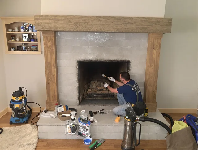 Detailed creosote removal process by Swampscott Chimney Sweep in Swampscott, MA
