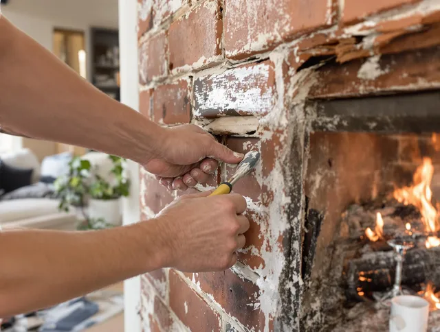 Routine fireplace repair by Swampscott Chimney Sweep in Swampscott, MA