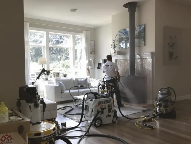 Soot removal service by Swampscott Chimney Sweep for a fireplace in Swampscott, MA